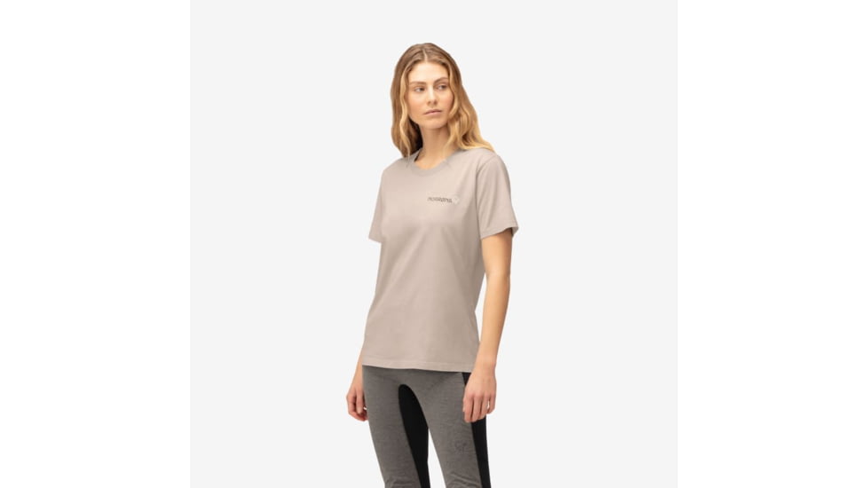 Norrona /29 Cotton Duotone T-Shirt- Womens, Pure Cashmere, Extra Small, 3410-22-9001-XS