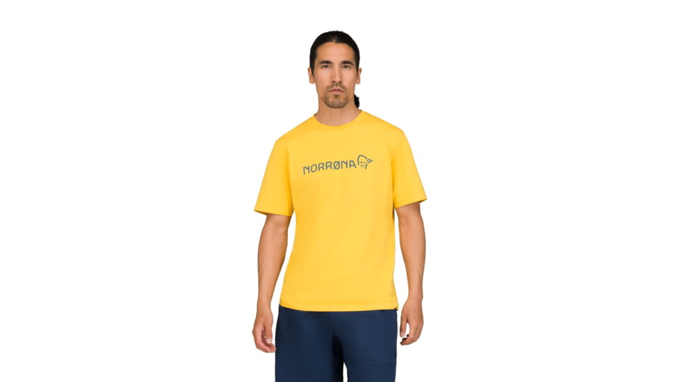 Norrona /29 Cotton Norrna Viking T-Shirt - Mens, Calendula, Large, 3422-21-5566-L