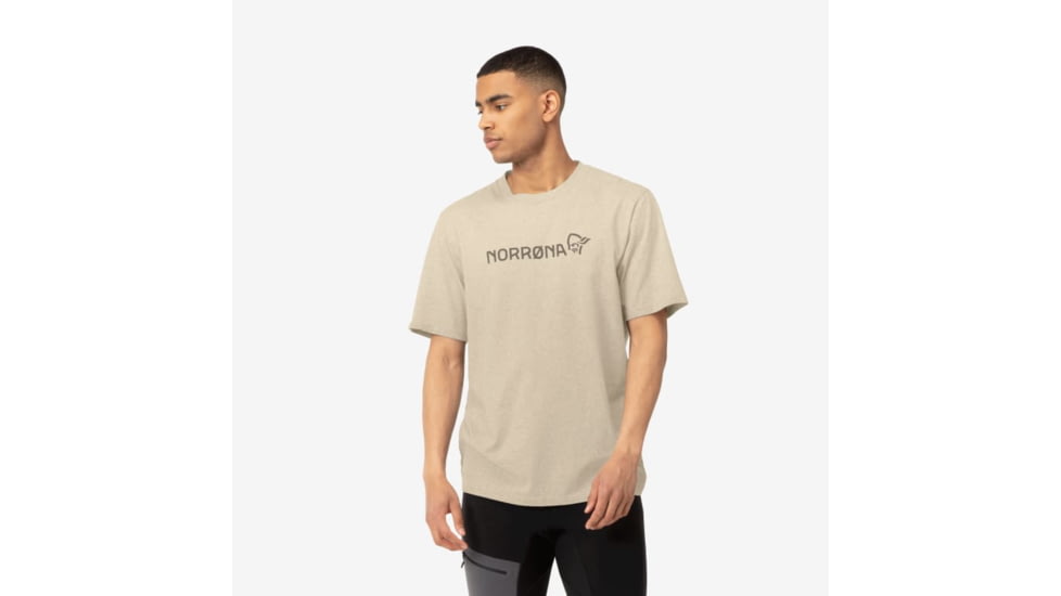 Norrona /29 Cotton Norrna Viking T-Shirt - Mens, Pure Cashmere, Large, 3422-21-9001-L