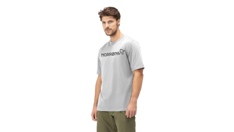 Norrona /29 Cotton Norrona Viking T-Shirt - Mens, Drizzle Melange, Large, 3422-21-2313-L