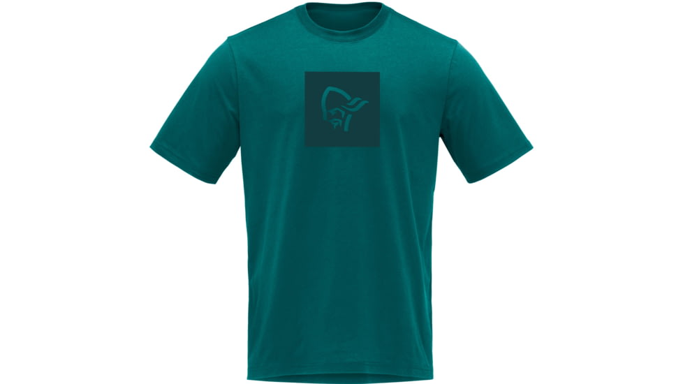 Norrona /29 Cotton Square Viking T-Shirt - Mens, Everglade, Extra Large, 3423-21-3413-XL