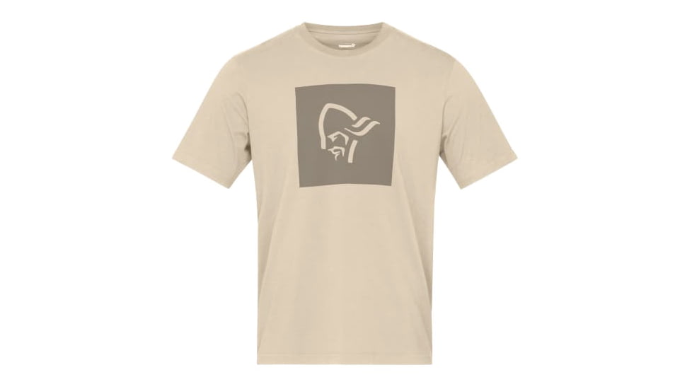 Norrona /29 Cotton Square Viking T-Shirt - Mens, Pure Cashmere, Extra Large, 3423-21-9001-XL