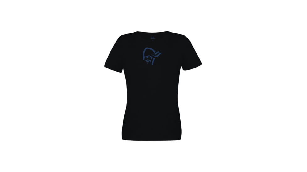 Norrona /29 Cotton Viking T-Shirt - Womens, Caviar, Extra Small, 3421-21-7718-XS
