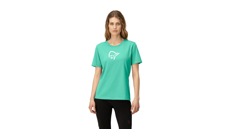 Norrona /29 Cotton Viking T-Shirt - Womens, Winter Green, Medium, 3421-21-3009-M