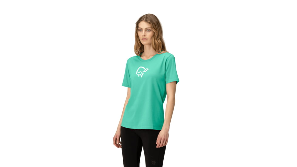 Norrona /29 Cotton Viking T-Shirt - Womens, Winter Green, Medium, 3421-21-3009-M