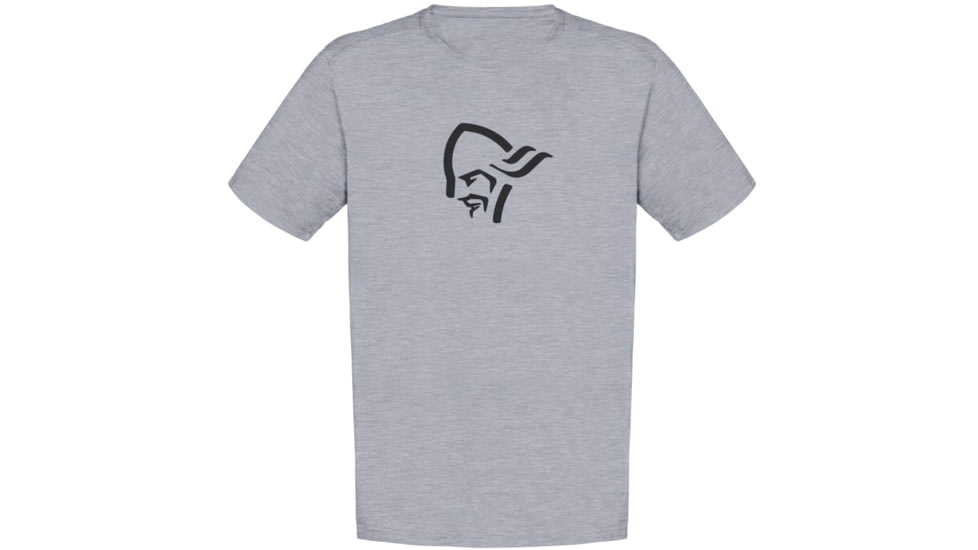 Norrona /29 Cotton Wood Viking T-Shirt - Mens, Grey Melange, Medium, 7042698459589