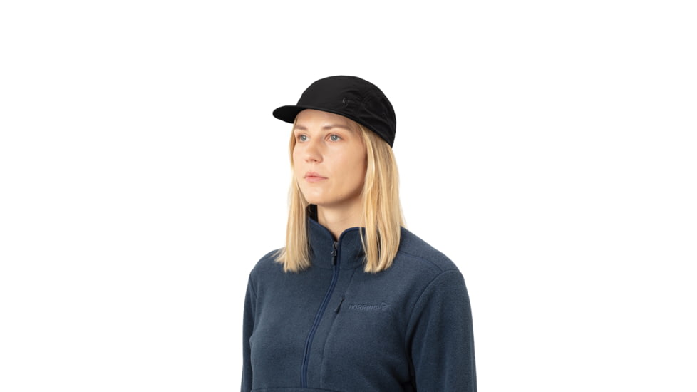 Norrona /29 Five Panel Tech Cap, Caviar, Large/Extra Large, 3427-24-7718-L/XL