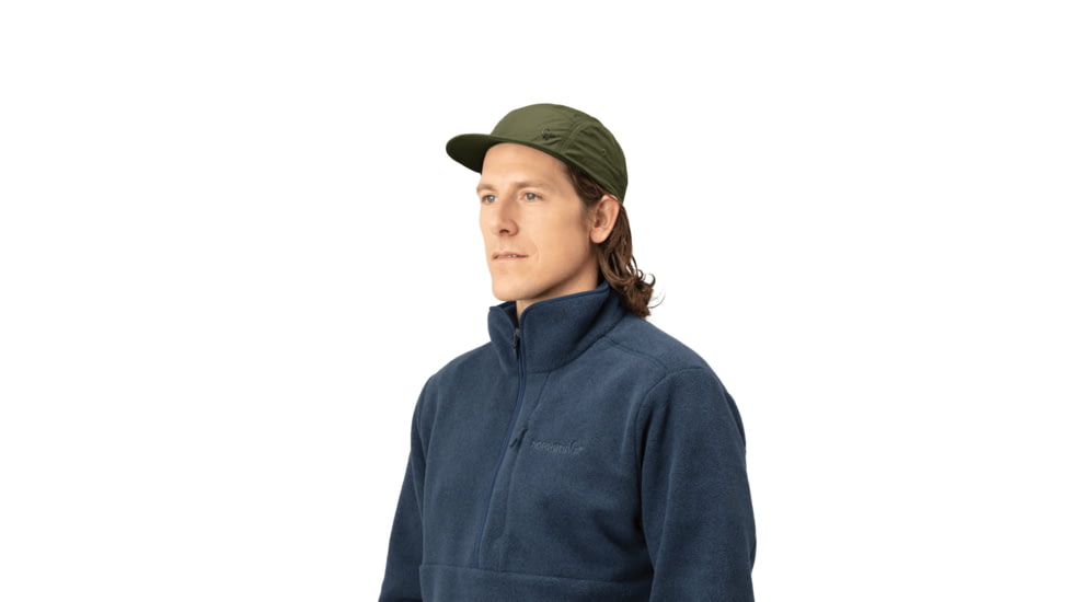 Norrona /29 Five Panel Tech Cap, Olive Night, Small/Medium, 3427-24-3301-S/M