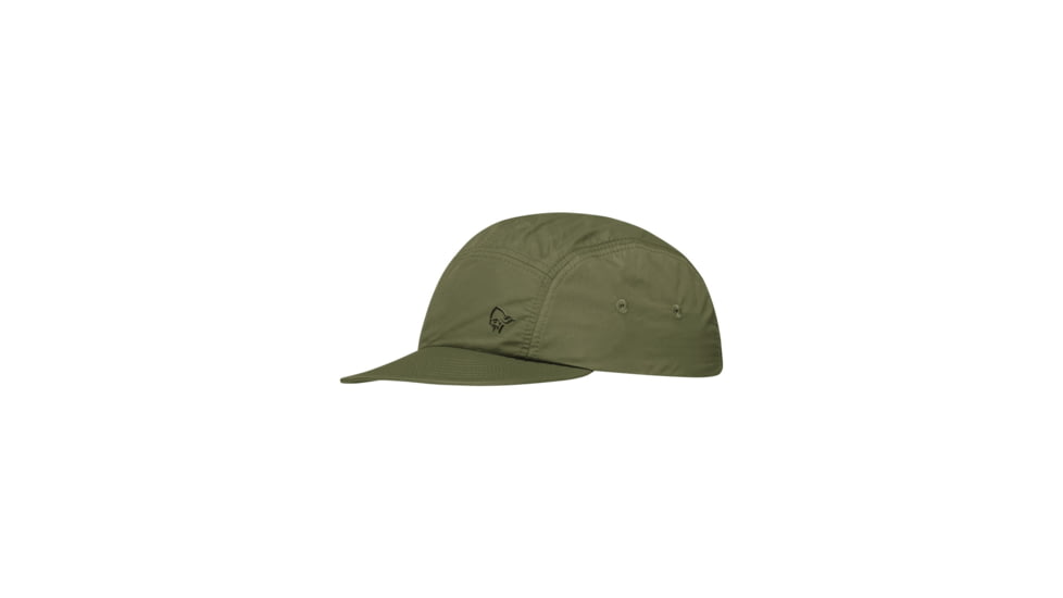 Norrona /29 Five Panel Tech Cap, Olive Night, Small/Medium, 3427-24-3301-S/M