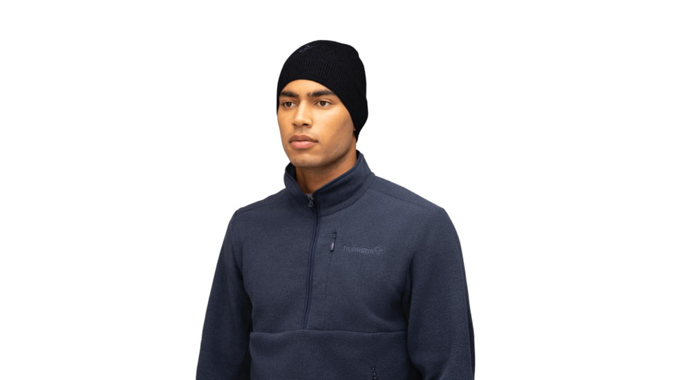 Norrona /29 Light MerinoUll Beanie, Caviar Melange, One Size, 5226-23-7737-One Size