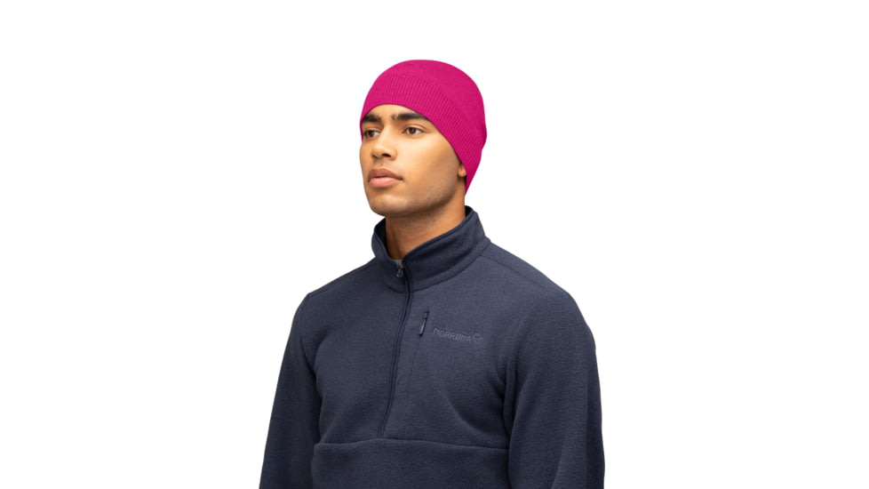 Norrona /29 Light MerinoUll Beanie, Festival Fuchsia, One Size, 5226-23-1180-One Size