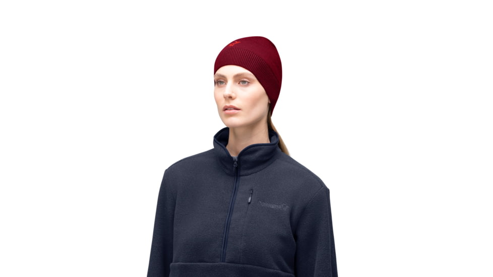 Norrona /29 Light Merinoull Beanie, Rhubarb Melange, One Size, 5226-23-5705-ONE SIZE