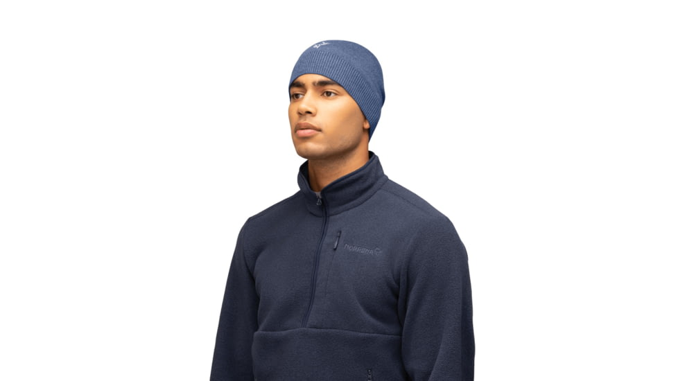 Norrona /29 Light MerinoUll Beanie, Vintage Indigo Melange, One Size, 5226-23-2382-One Size