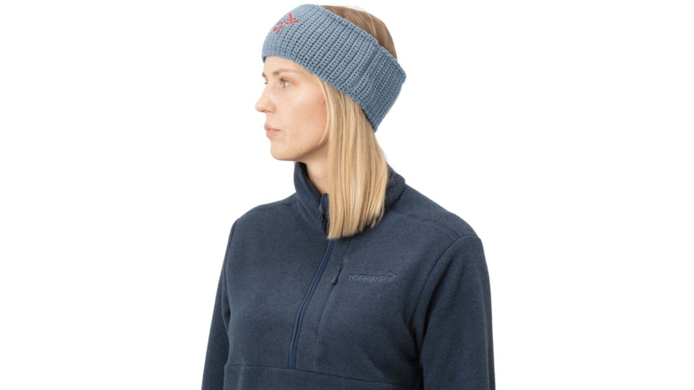 Norrona /29 Logo Headband, Blue Fog, S/M, 1461-14-6621-S-M