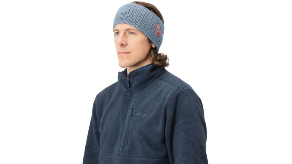 Norrona /29 Logo Headband, Blue Fog, S/M, 1461-14-6621-S-M