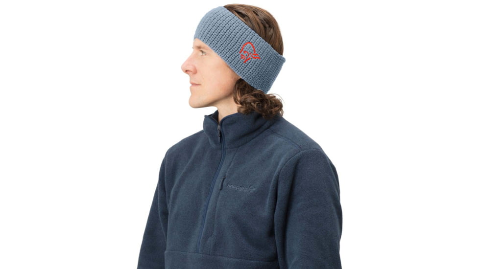Norrona /29 Logo Headband, Blue Fog, S/M, 1461-14-6621-S-M