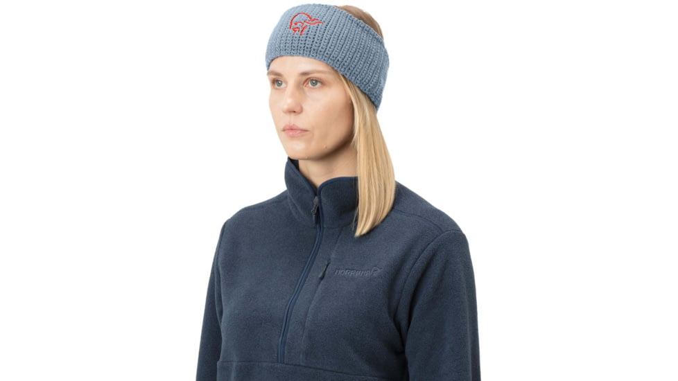 Norrona /29 Logo Headband, Blue Fog, S/M, 1461-14-6621-S-M