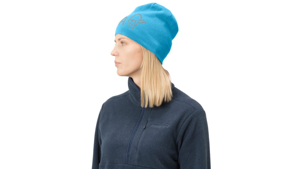 Norrona /29 Reversible Cotton Beanie, Aquarius, Small, 7042698471482