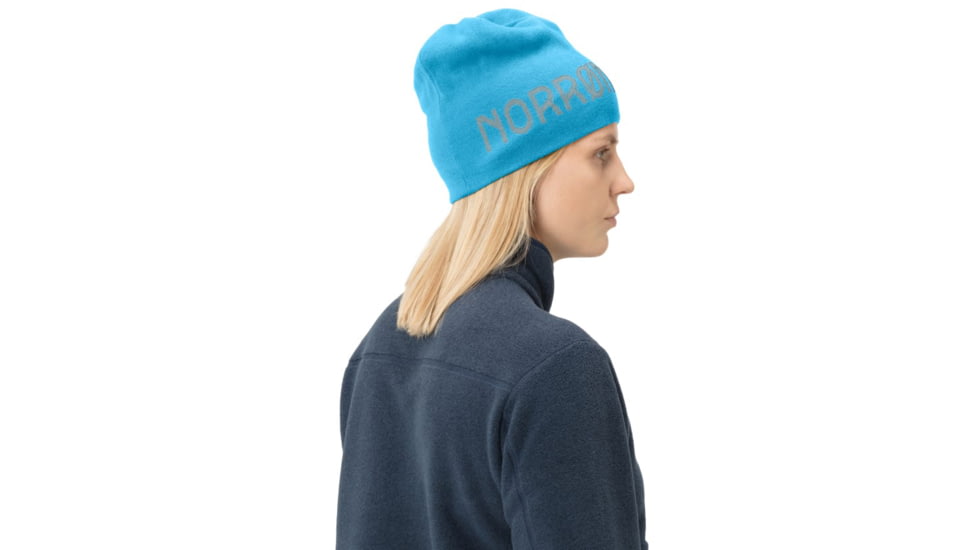 Norrona /29 Reversible Cotton Beanie, Aquarius, Small, 7042698471482
