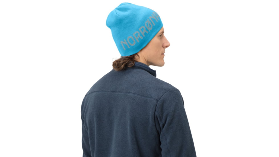 Norrona /29 Reversible Cotton Beanie, Aquarius, Small, 7042698471482