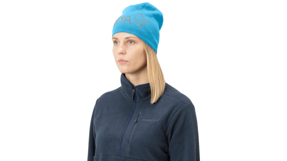 Norrona Reversible Cotton Beanie, Aquarius, Small, 1489-15 2368 S