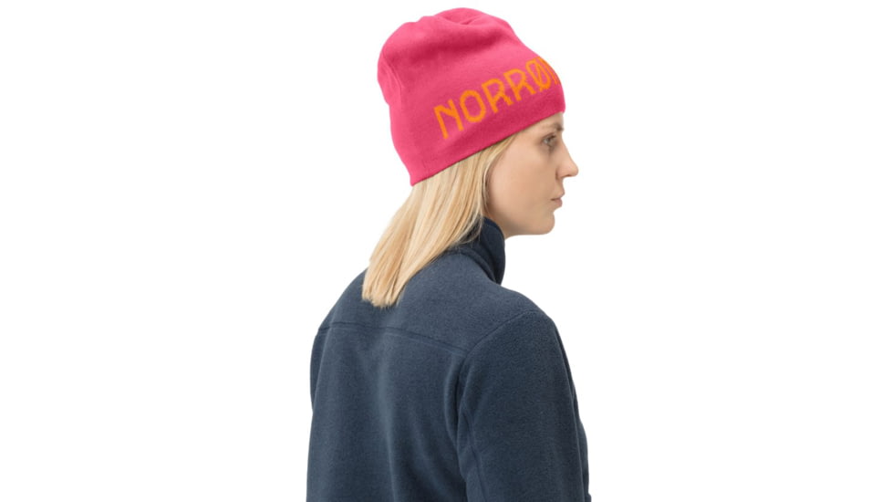Norrona /29 Reversible Cotton Beanie, Honeysuckle, Large, 7042698471499