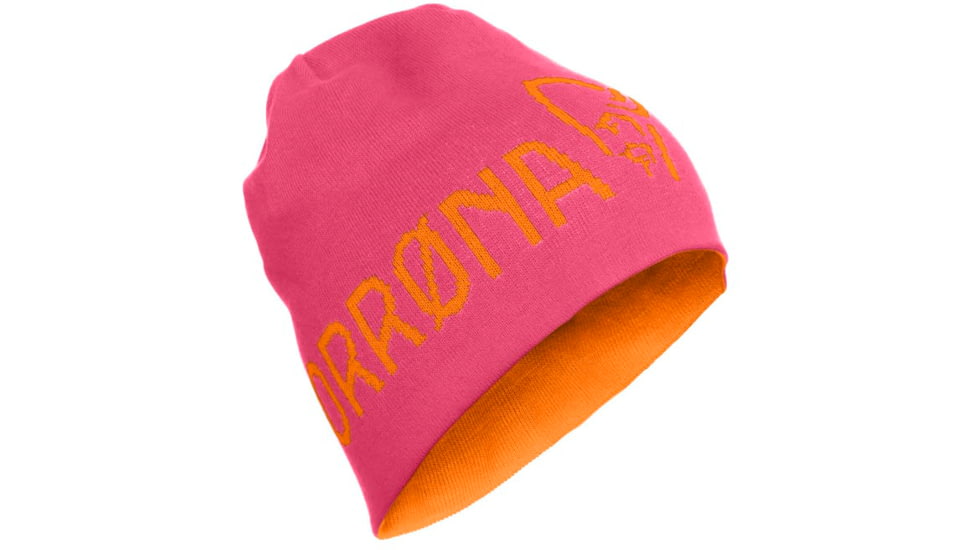 Norrona /29 Reversible Cotton Beanie, Honeysuckle, Large, 7042698471499