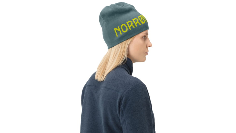 Norrona /29 Reversible Cotton Beanie, North Atlantic, Small, 7042698471529