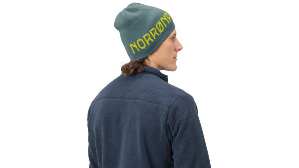 Norrona /29 Reversible Cotton Beanie, North Atlantic, Small, 7042698471529