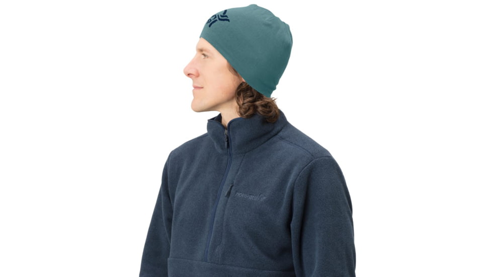 Norrona /29 Thin Logo Beanie, North Atlantic, One Size, 7042698464620