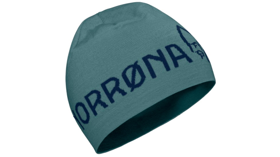 Norrona /29 Thin Logo Beanie, North Atlantic, One Size, 7042698464620