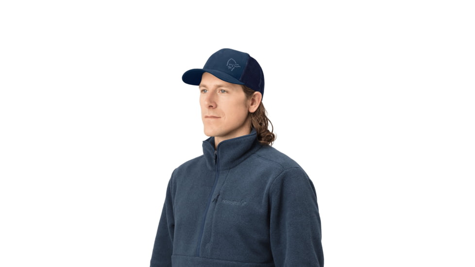 Norrona 29/ Trucker Mesh Snap Back Cap, Indigo Night, One Size, 3422-22-2295-One Size