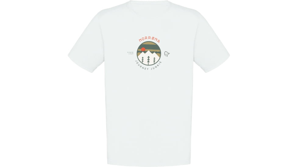 Norrona Cotton Journey T-Shirt - Mens, Pure White, Small, 3403-21-9000-S