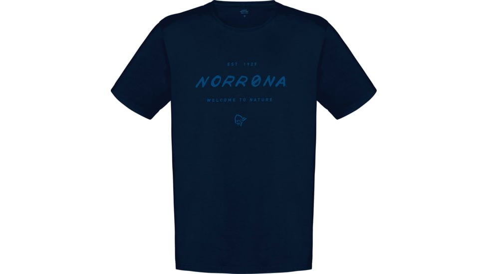 Norrona Cotton Legacy T-Shirt - Mens, Indigo Night, Large, 3416-21-2295-L
