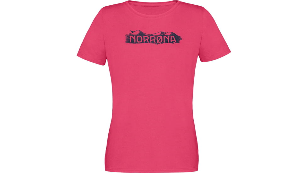 Norrona Cotton Range T-Shirt - Womens, Honeysuckle, Extra Small, 3419-21-5545-XS