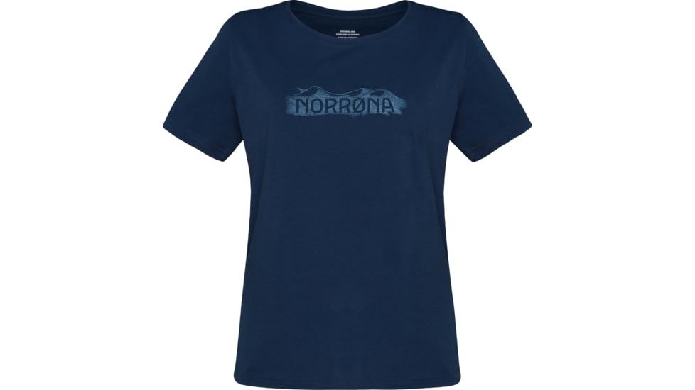 Norrona Cotton Range T-Shirt - Womens, Indigo Night, Medium, 3419-21-2295-M