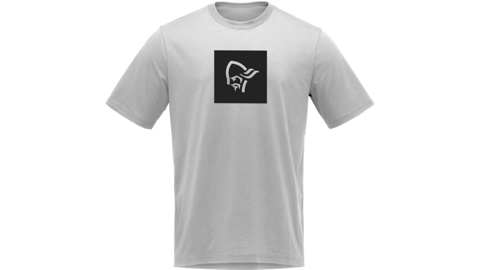 Norrona Square Viking T-Shirt - Men's, Drizzle Melange, Large, 3423-21 2313 L