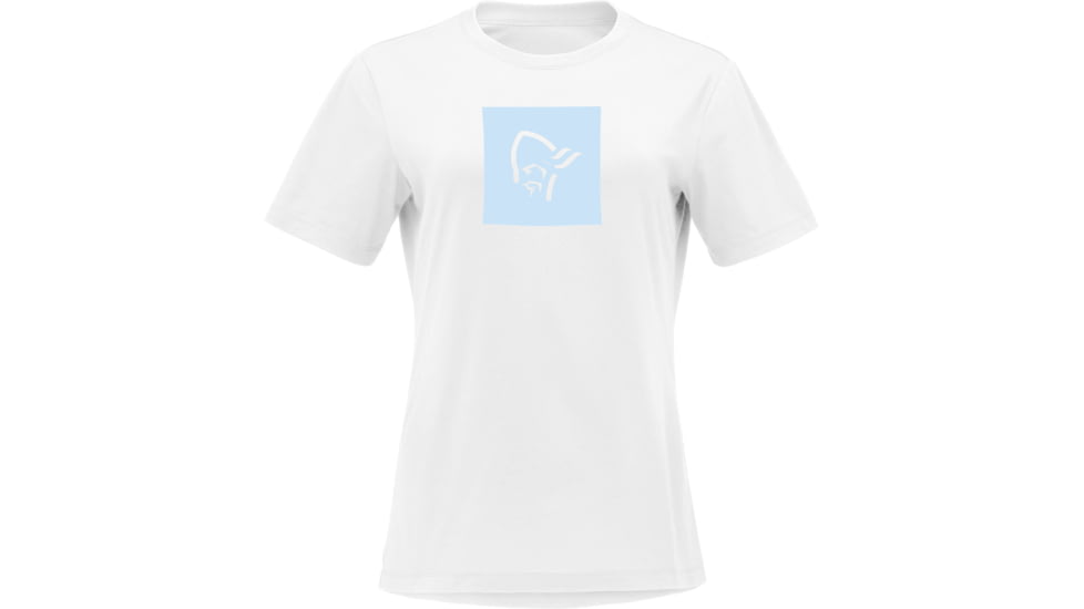 Norrona Cotton Square Viking T-Shirt - Womens, Pure White, Medium, 3425-21-9000-M