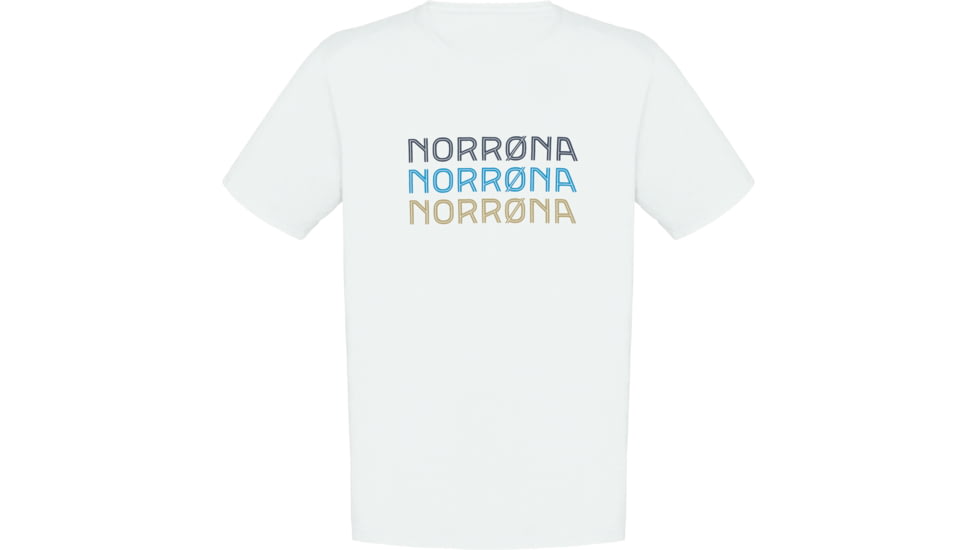 Norrona Cotton Triple T-Shirt - Mens, Pure White, Large, 3406-21-9000-L