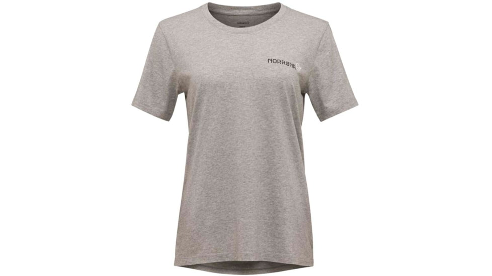 Norrona Duotone T-Shirt - Womens, Grey Melange, Medium, 3410-22 8870 M