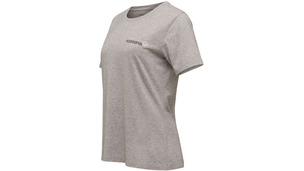 Norrona Duotone T-Shirt - Womens, Grey Melange, Medium, 3410-22 8870 M