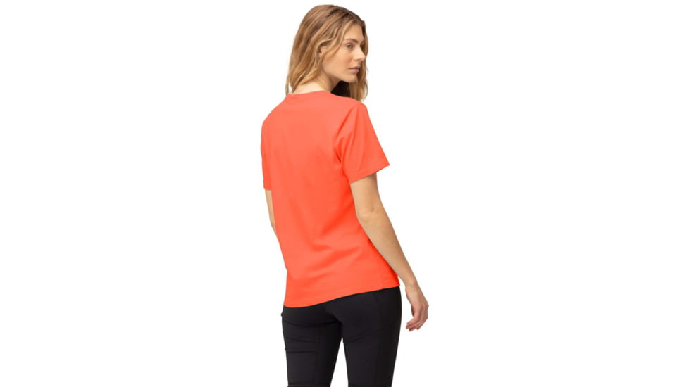 Norrona Duotone T-Shirt - Womens, Orange Alert, Large, 3410-22 5620 L