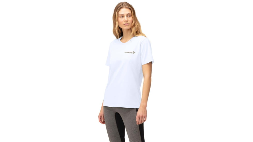 Norrona Duotone T-Shirt - Womens, Pure White, Extra Small, 3410-22 9000 XS