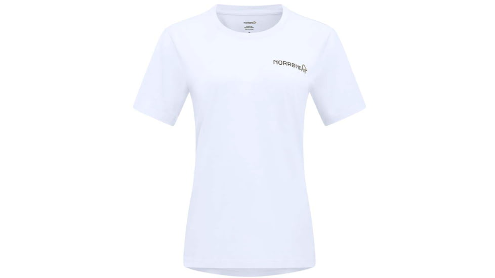 Norrona Duotone T-Shirt - Womens, Pure White, Extra Small, 3410-22 9000 XS