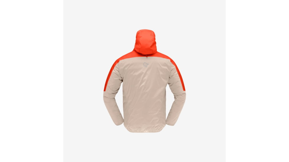 Norrona Falketind Aero60 Hood - Mens, Arednalin/Pure Cashmere, Medium, 1810-22-5662-M