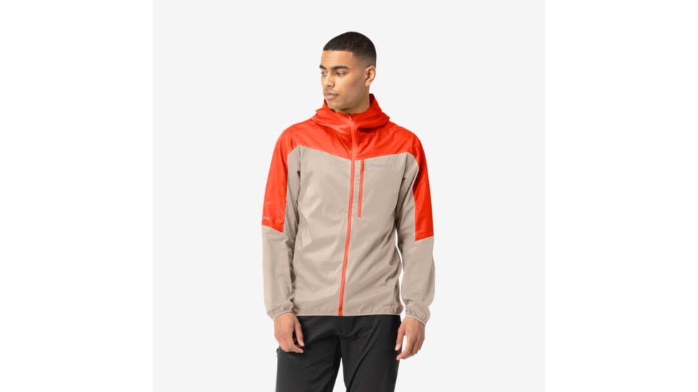 Norrona Falketind Aero60 Hood - Mens, Arednalin/Pure Cashmere, Medium, 1810-22-5662-M
