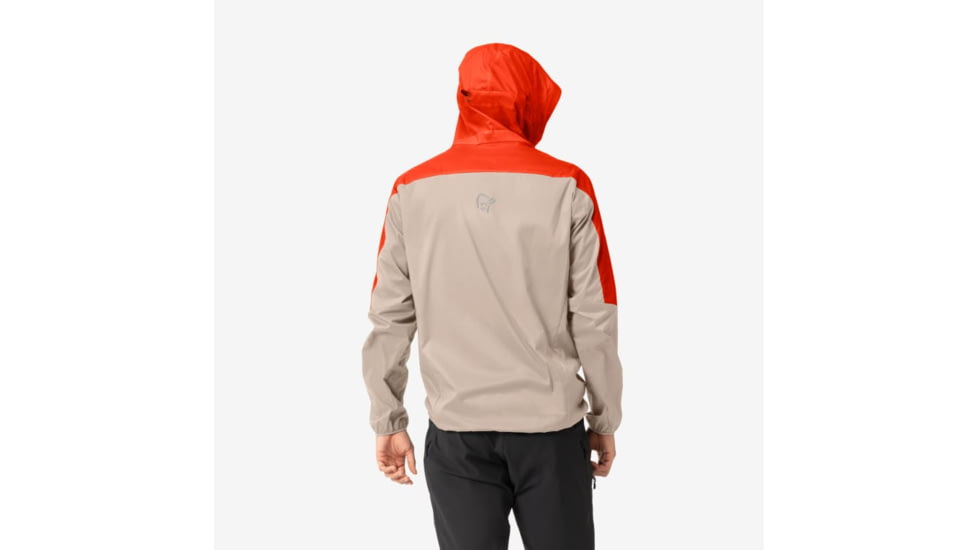 Norrona Falketind Aero60 Hood - Mens, Arednalin/Pure Cashmere, Medium, 1810-22-5662-M