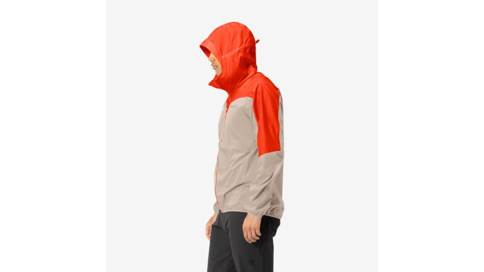 Norrona Falketind Aero60 Hood - Mens, Arednalin/Pure Cashmere, Medium, 1810-22-5662-M