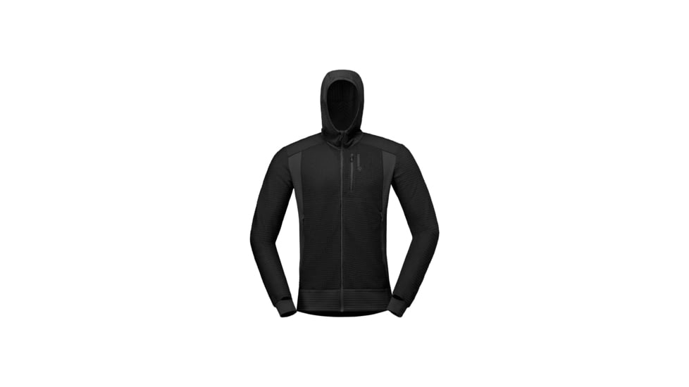 Norrona Falketind Alpha 120 Zip Hooded Jacket - Mens, Caviar, Small, 1815-20-7718-S