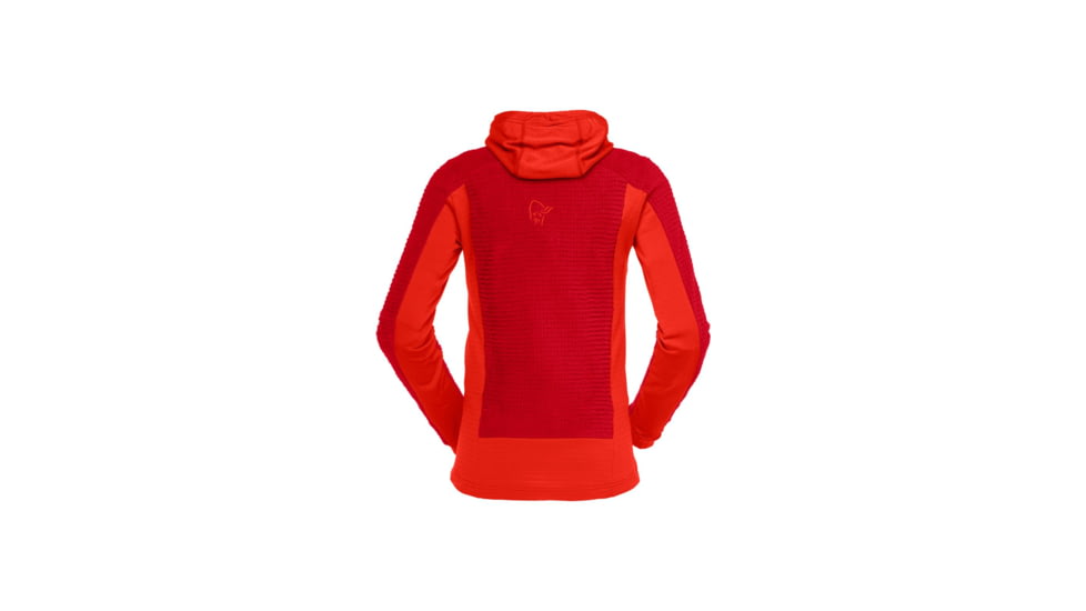 Norrona Falketind Alpha 120 Zip Hooded Jacket - Womens, Aura Orange, Medium, 1873-20-5519-M